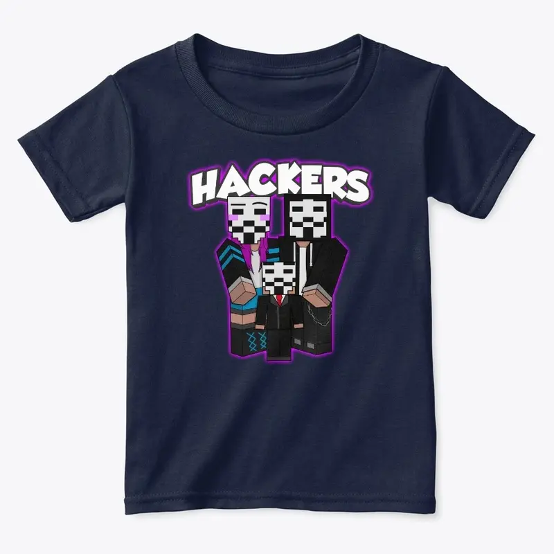 Hackers T-shirt Kids Magenta Glow