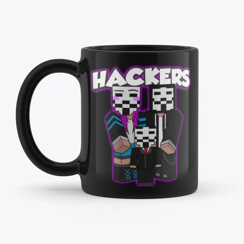 Hackers Mug Magenta Glow